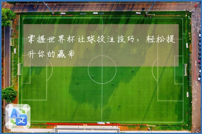 掌握世界杯让球投注技巧，轻松提升你的赢率