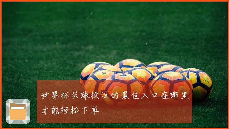 世界杯买球投注的最佳入口在哪里才能轻松下单